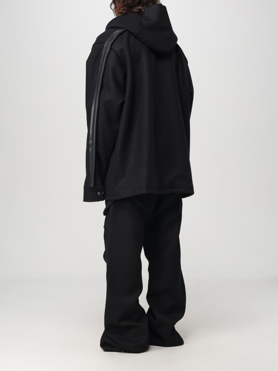 RICK OWENS GIACCA: Impermeabile Rick Owens in lana , Nero - Img 3