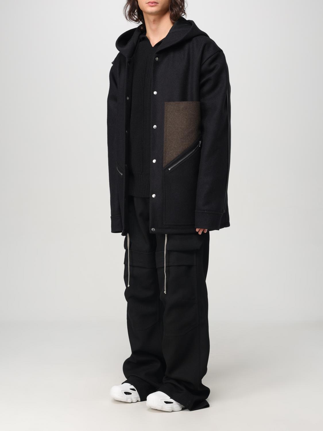 RICK OWENS GIACCA: Impermeabile Rick Owens in lana , Nero - Img 4