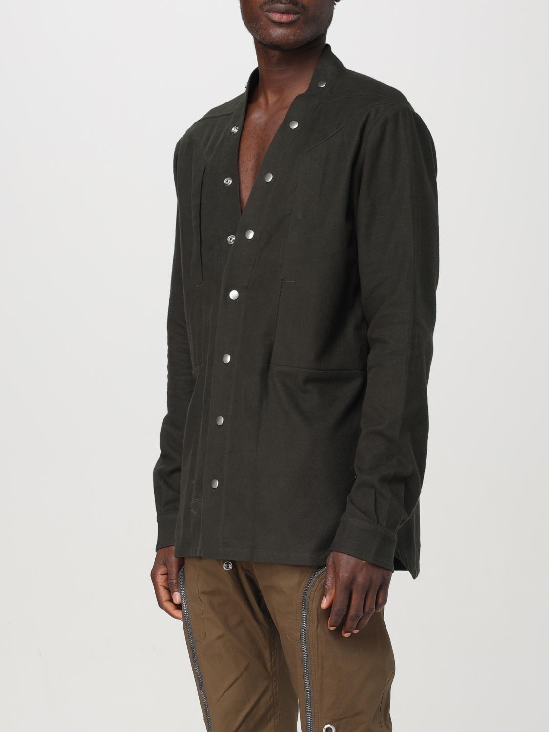 RICK OWENS SHIRT: Shirt men Rick Owens, Green - Img 4