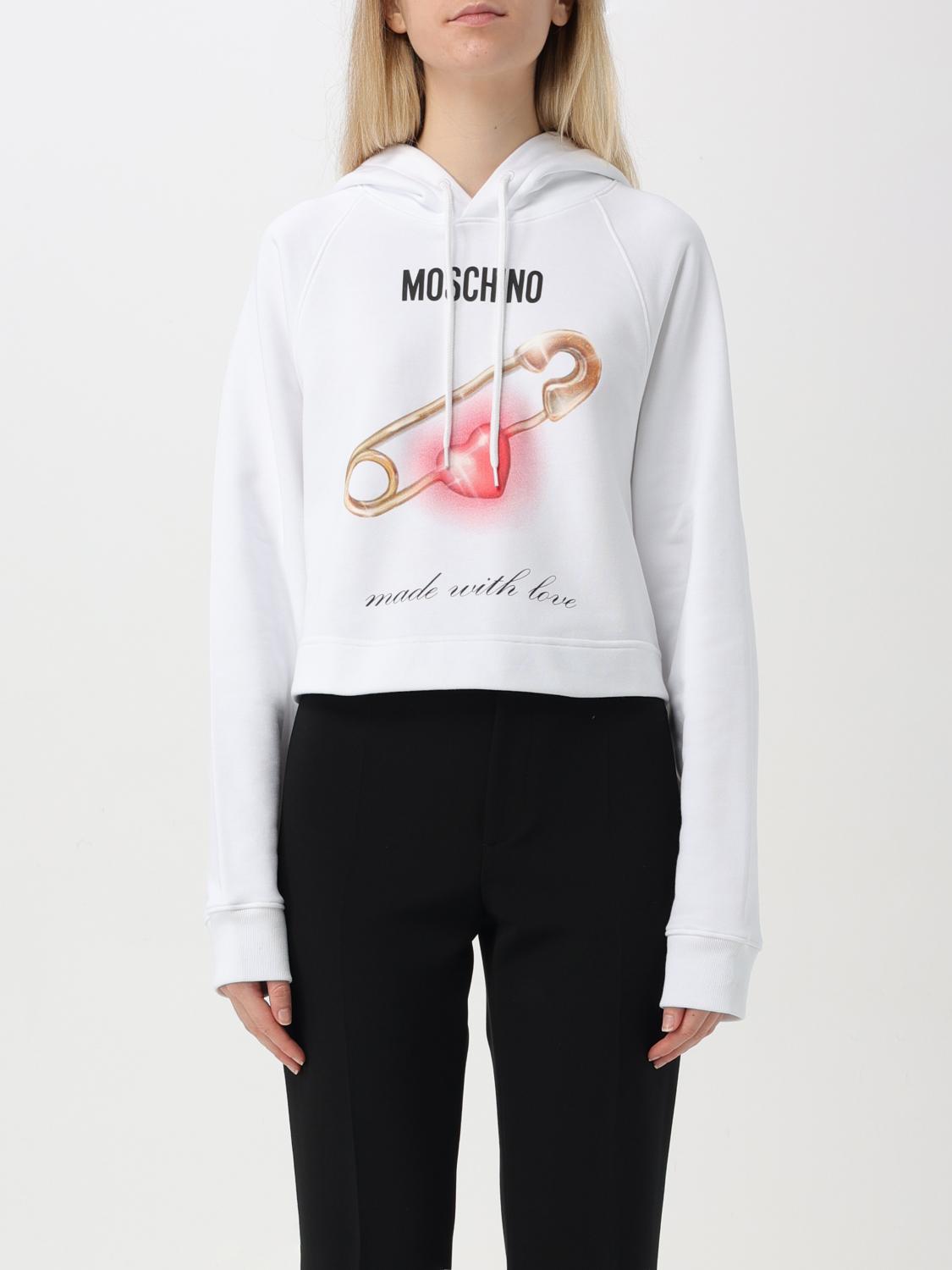 MOSCHINO COUTURE SWEATSHIRT: Sweatshirt woman Moschino Couture, White - Img 1