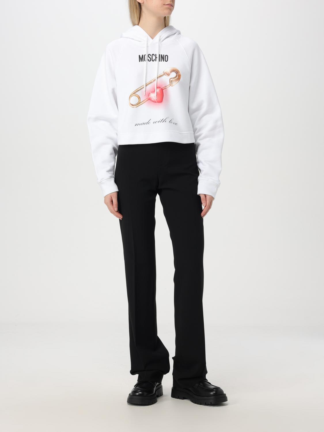 MOSCHINO COUTURE SWEATSHIRT: Sweatshirt woman Moschino Couture, White - Img 2