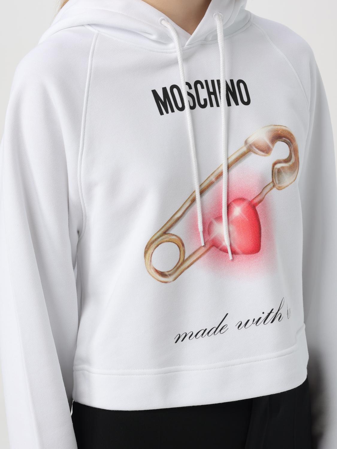 MOSCHINO COUTURE SWEATSHIRT: Sweatshirt woman Moschino Couture, White - Img 5