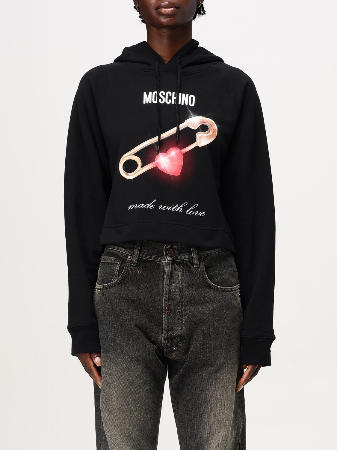 MOSCHINO COUTURE SWEATSHIRT: Sweatshirt woman Moschino Couture, Black - Img 1