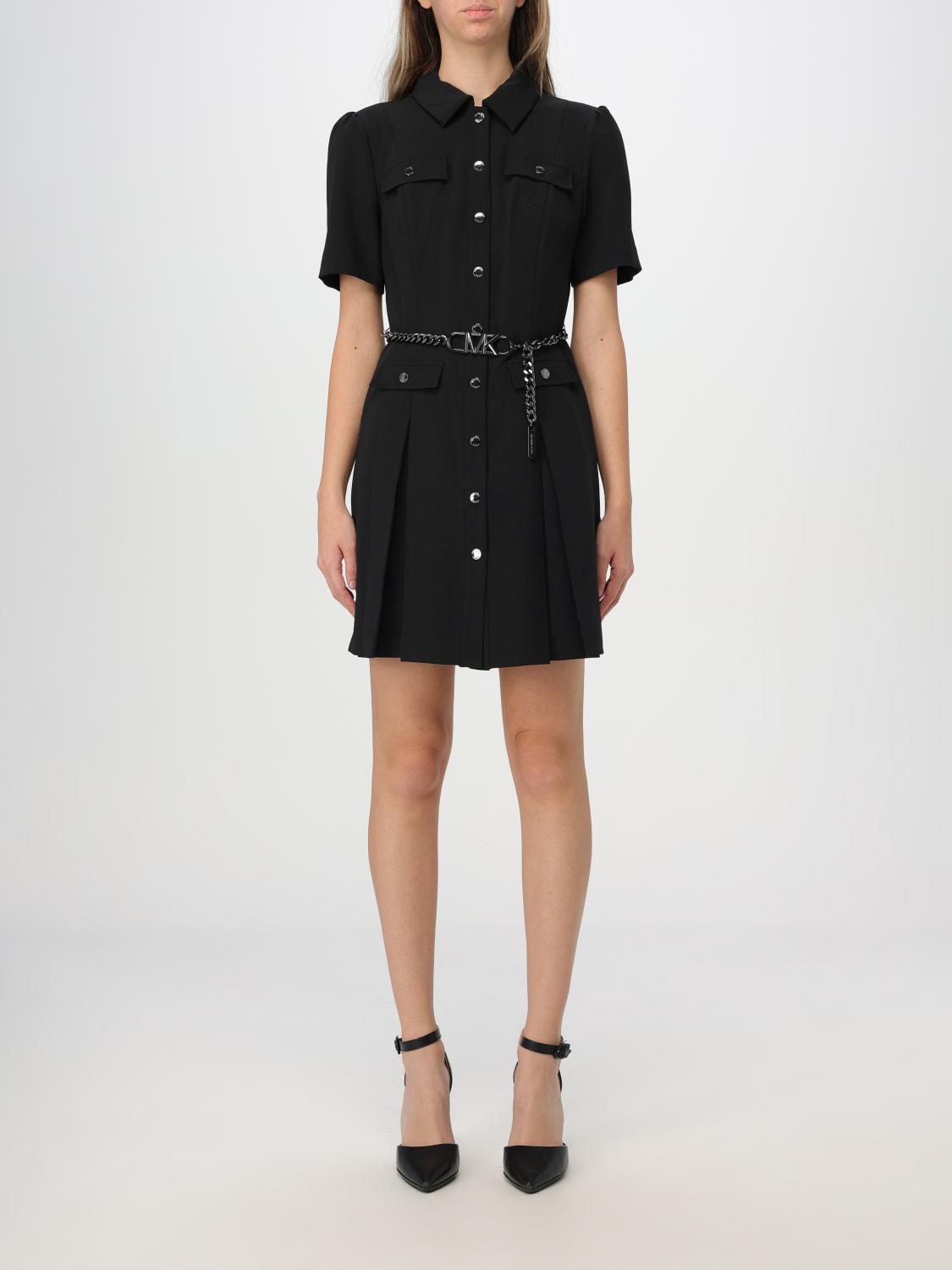 Belt Kors Dress Michael Kors Outlet: Dress Woman Black Michael