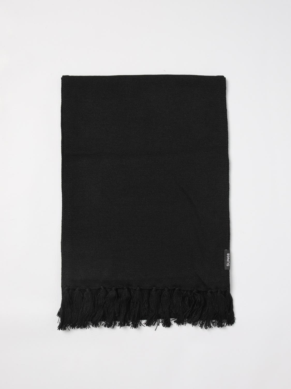 スカーフ SUN68 Woman Scarf Black C44104 11 SUN68 Outlet: Scarf woman - Black | SUN68 scarf C44104