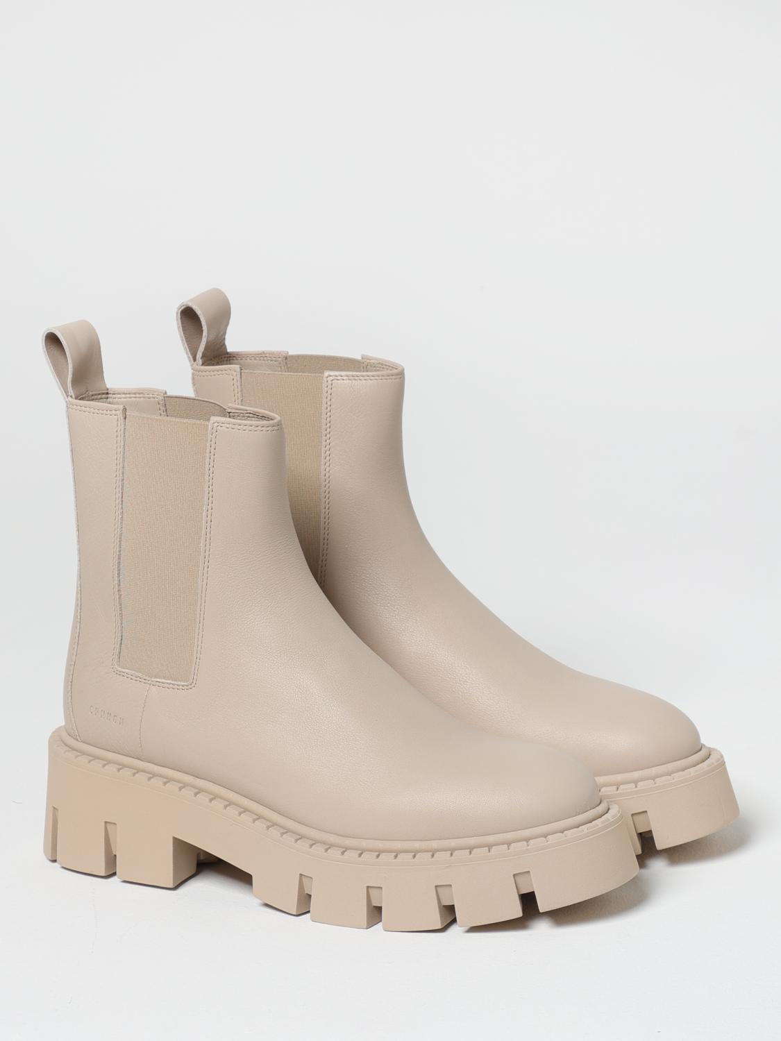 PAIA COPENHAGEN FLAT ANKLE BOOTS: Shoes woman Paia Copenhagen, Beige - Img 2