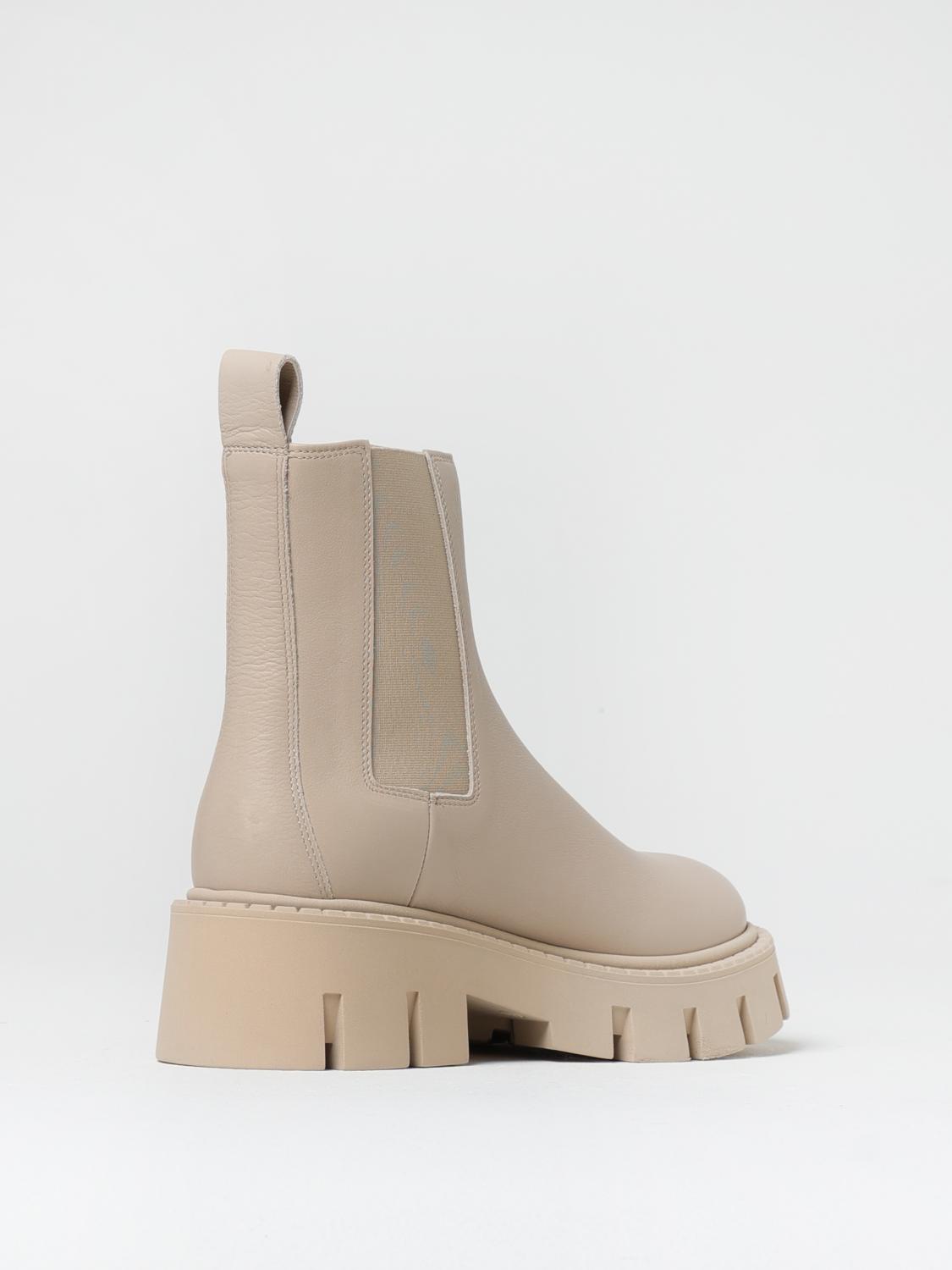 PAIA COPENHAGEN FLAT ANKLE BOOTS: Shoes woman Paia Copenhagen, Beige - Img 3