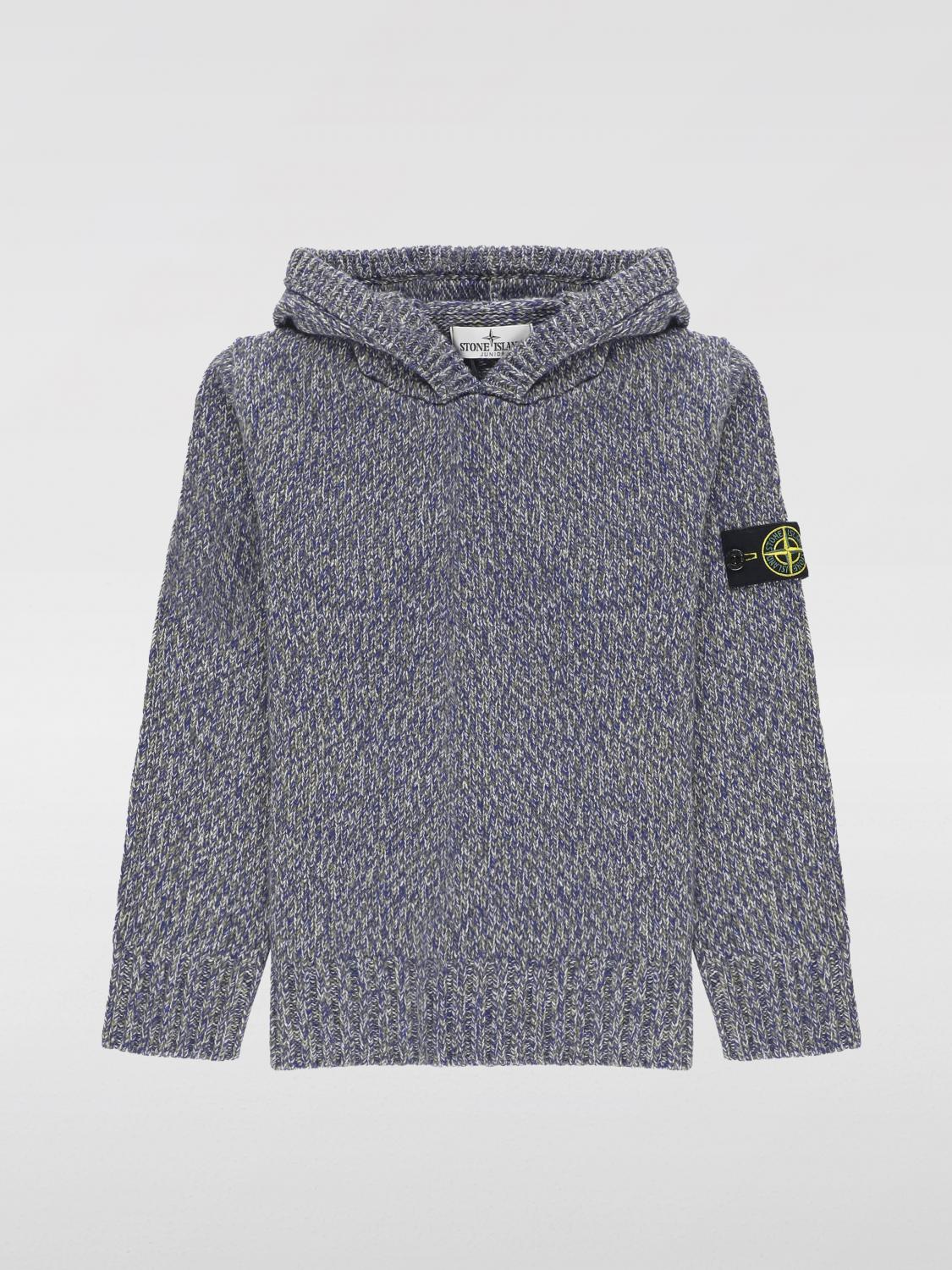 STONE ISLAND SWEATER: Sweater kids Stone Island, Blue - Img 1