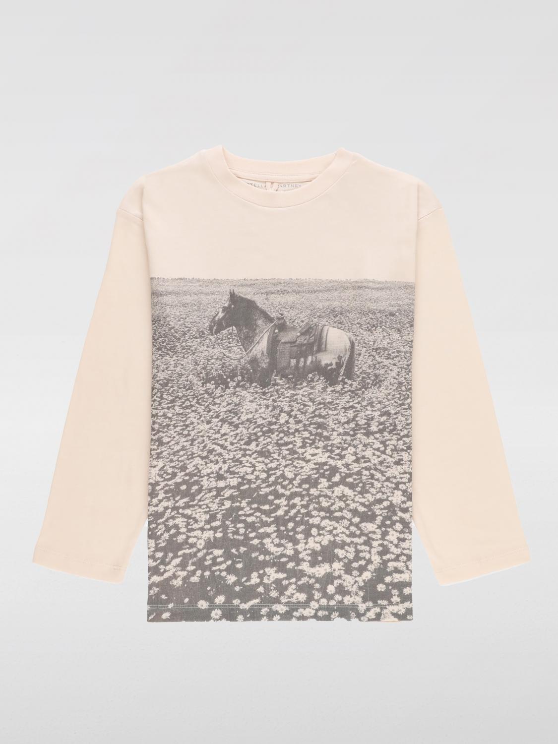 STELLA MCCARTNEY KIDS T-SHIRT: T-shirt con stampa cavallo Stella McCartney Kids, Rosa - Img 1