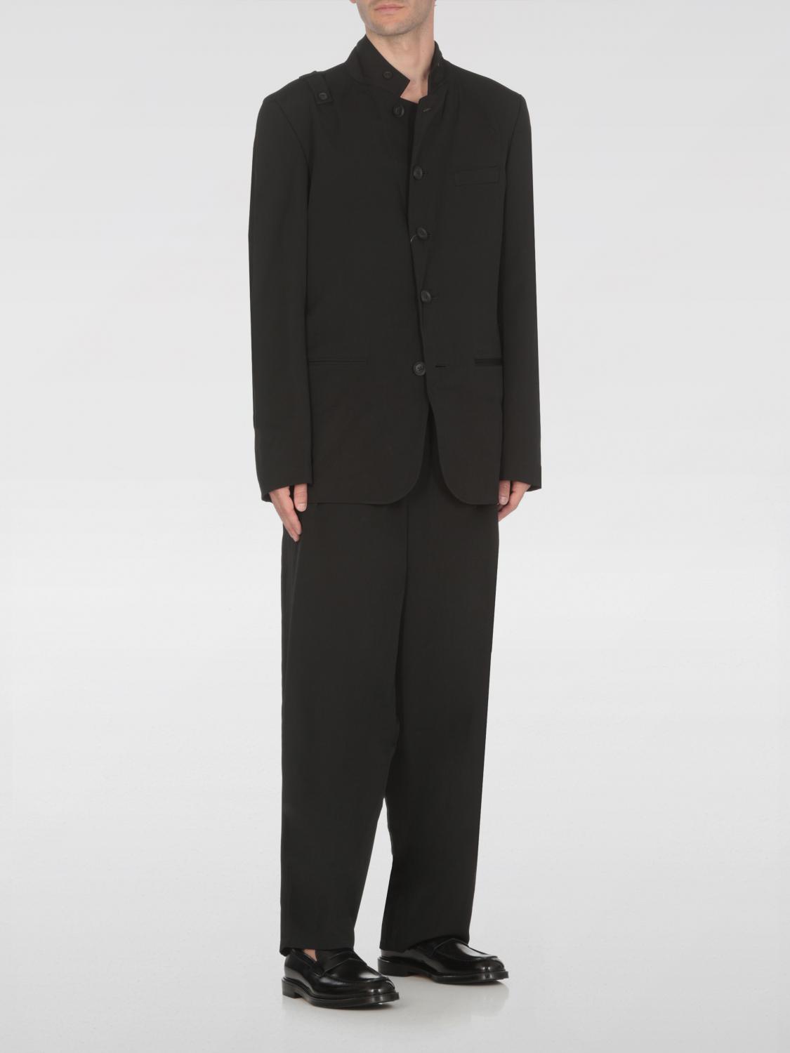 YOHJI YAMAMOTO 裤子: 裤子 男士 Yohji Yamamoto, 黑色 - Img 2