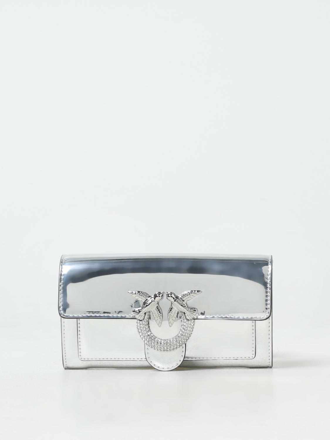 PINKO WALLET: Wallet woman Pinko, Silver - Img 1