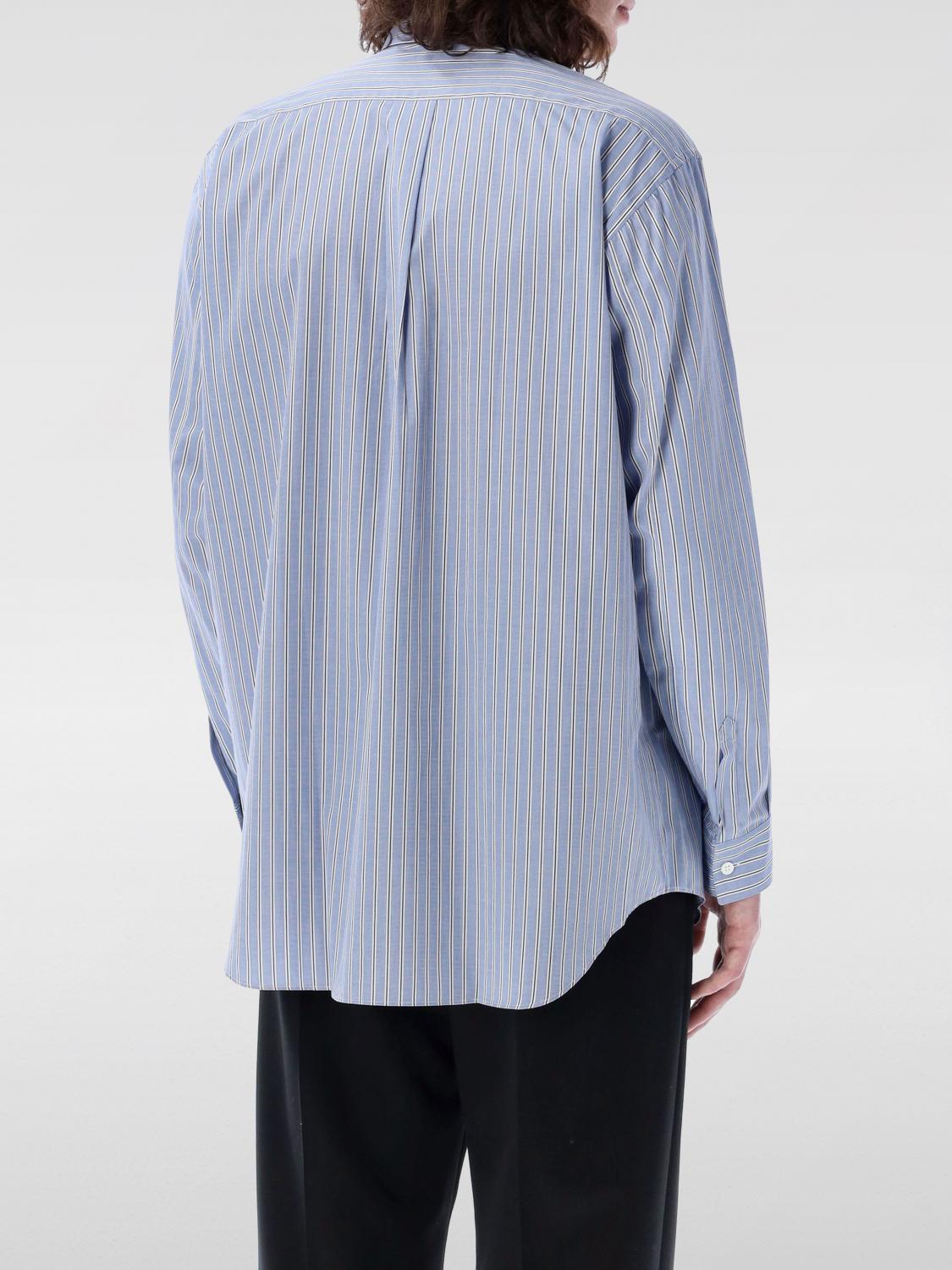 COMME DES GARCONS CAMICIA: Camicia a righe in cotone Comme Des Garcons, Blue - Img 2