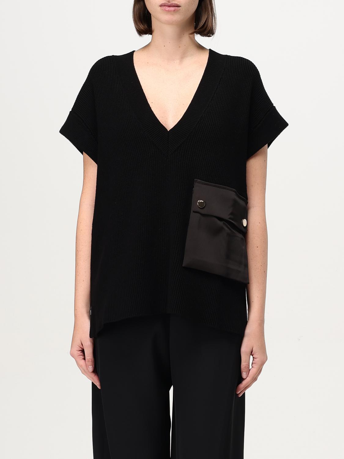 LIU JO WAISTCOAT: Liu Jo knit vest, Black - Img 1