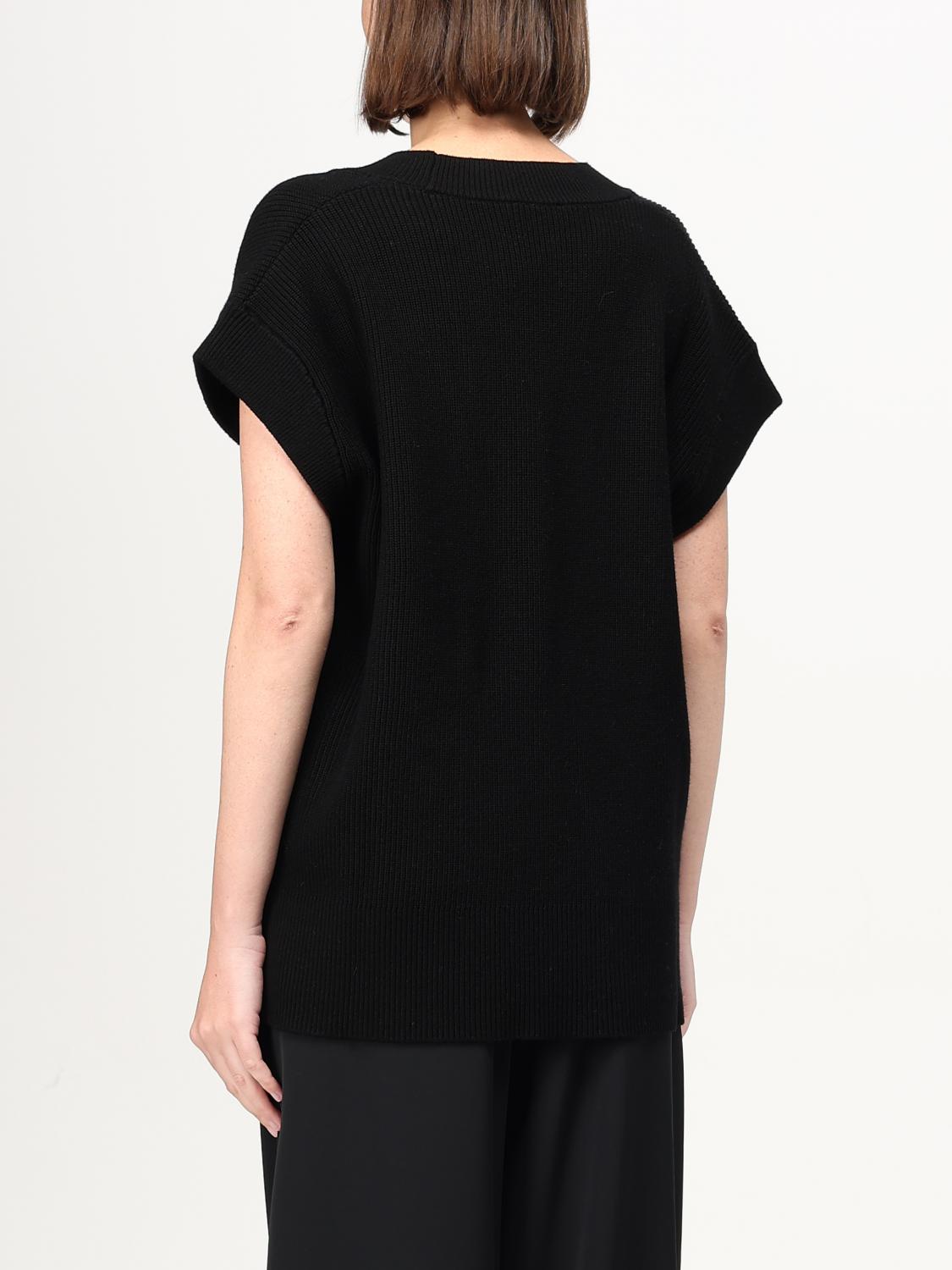 LIU JO WAISTCOAT: Liu Jo knit vest, Black - Img 2