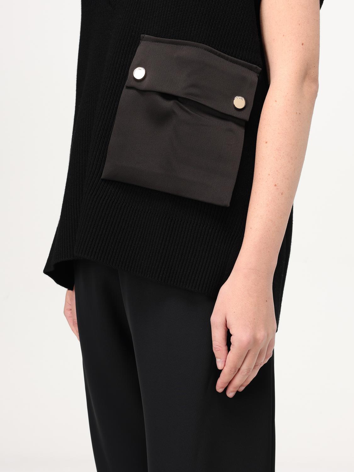 LIU JO WAISTCOAT: Liu Jo knit vest, Black - Img 3