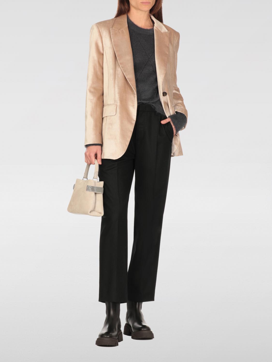 BRUNELLO CUCINELLI AMERICANA: Chaqueta mujer Brunello Cucinelli, Beige - Img 2