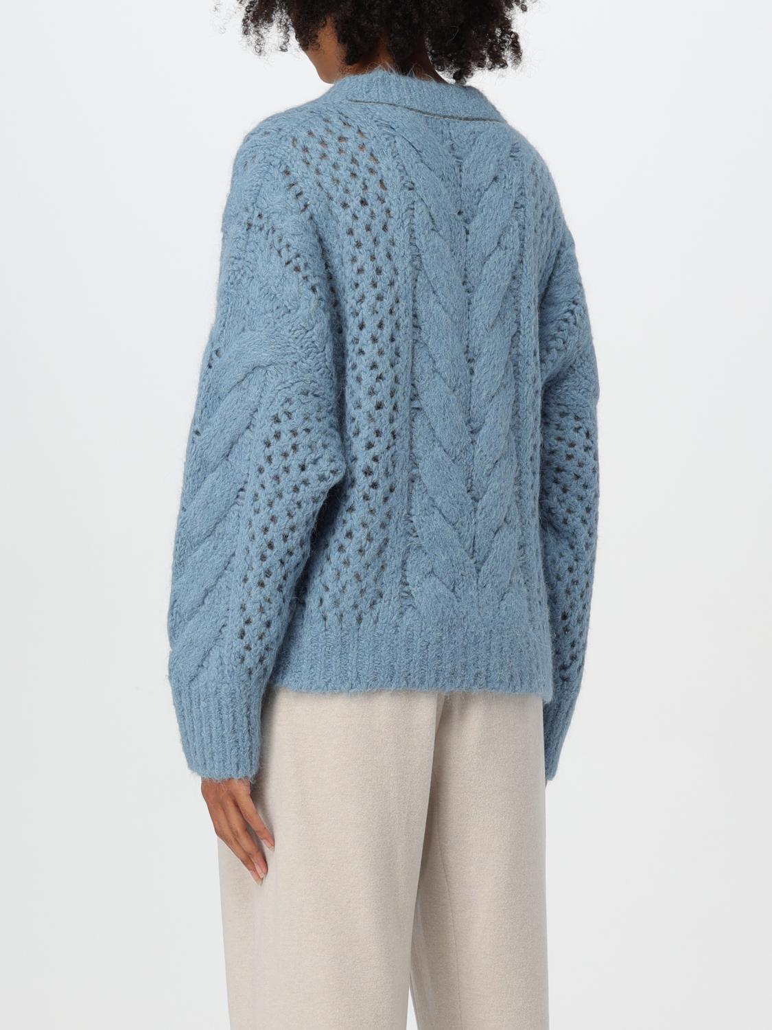 BRUNELLO CUCINELLI SWEATER: Brunello Cucinelli women's sweater, Blue - Img 3