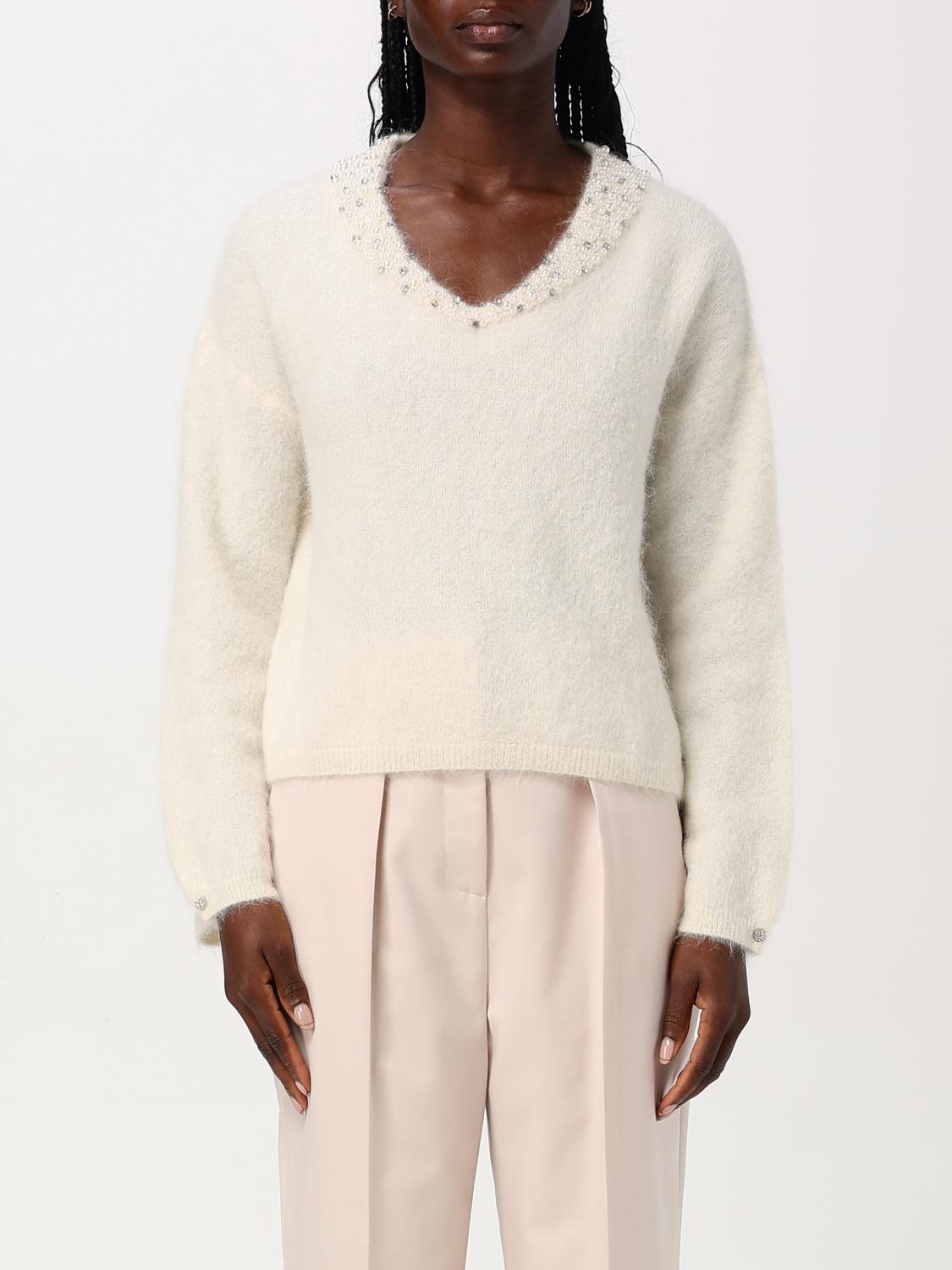 LIU JO SWEATER: Sweater woman Liu Jo, White - Img 1