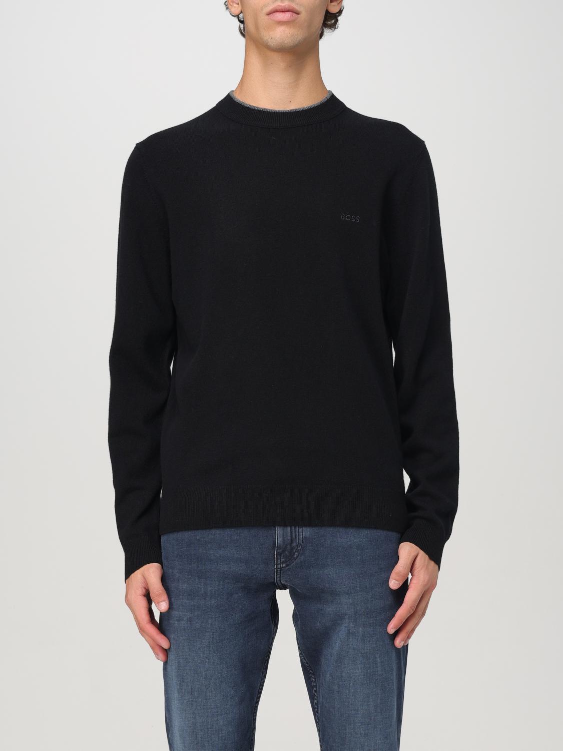 BOSS SWEATER: Sweater men Boss, Black - Img 1