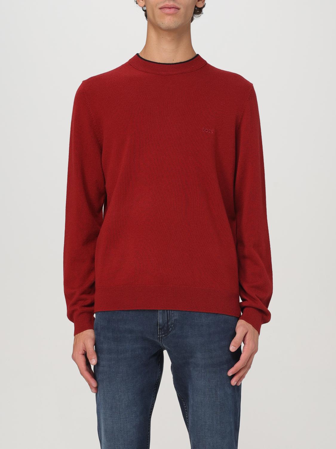 BOSS SWEATER: Sweater men Boss, Red - Img 1