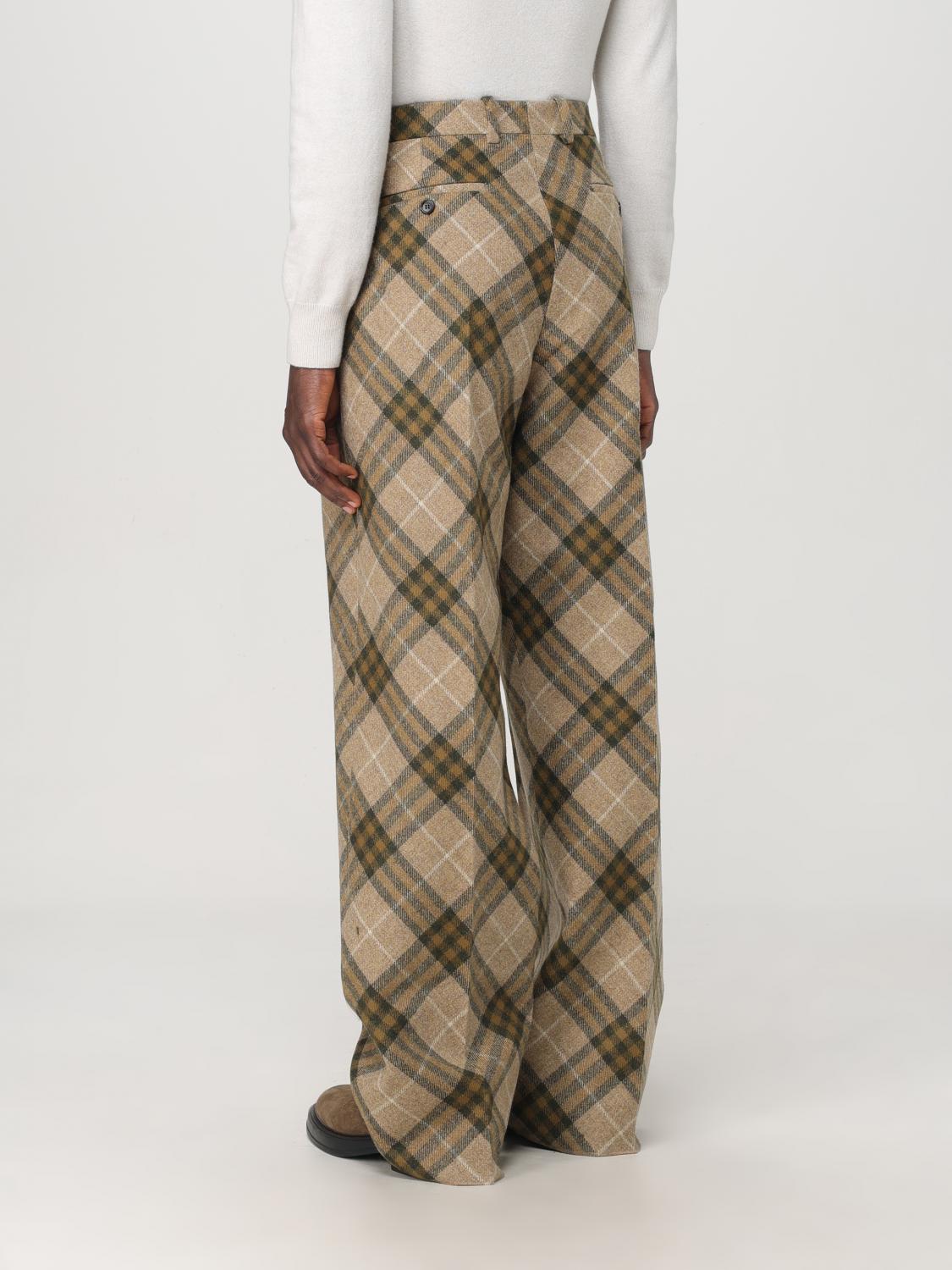 BURBERRY PANTS: Pants men Burberry, Green - Img 3