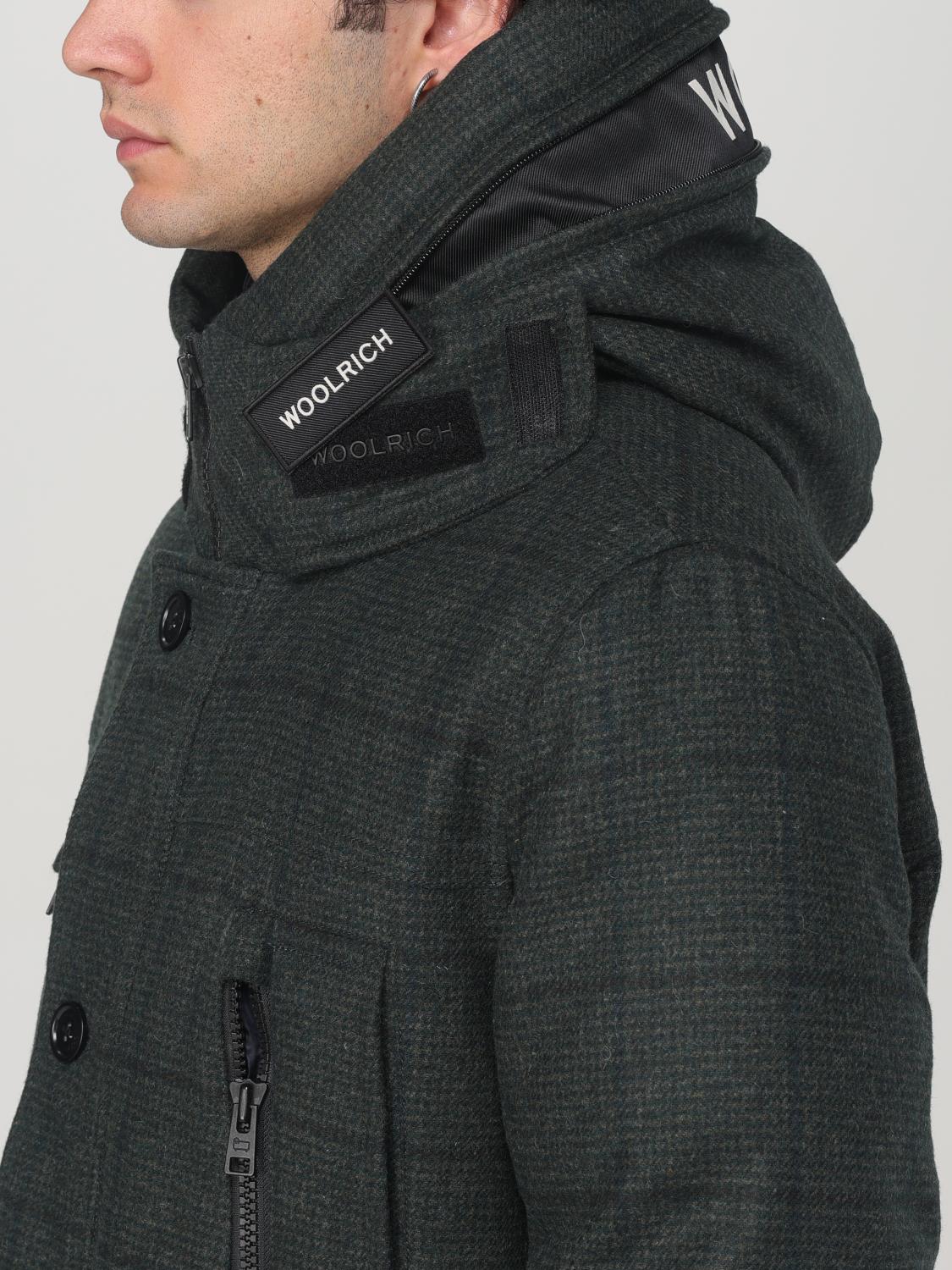 WOOLRICH GIACCA: Giubbotto Woolrich in misto lana , Verde - Img 4