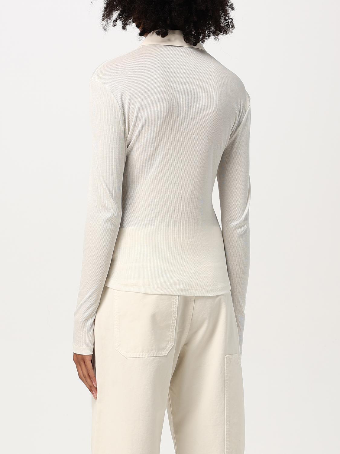 PINKO POLO: Polo Pinko in cotone stretch , Bianco - Img 2