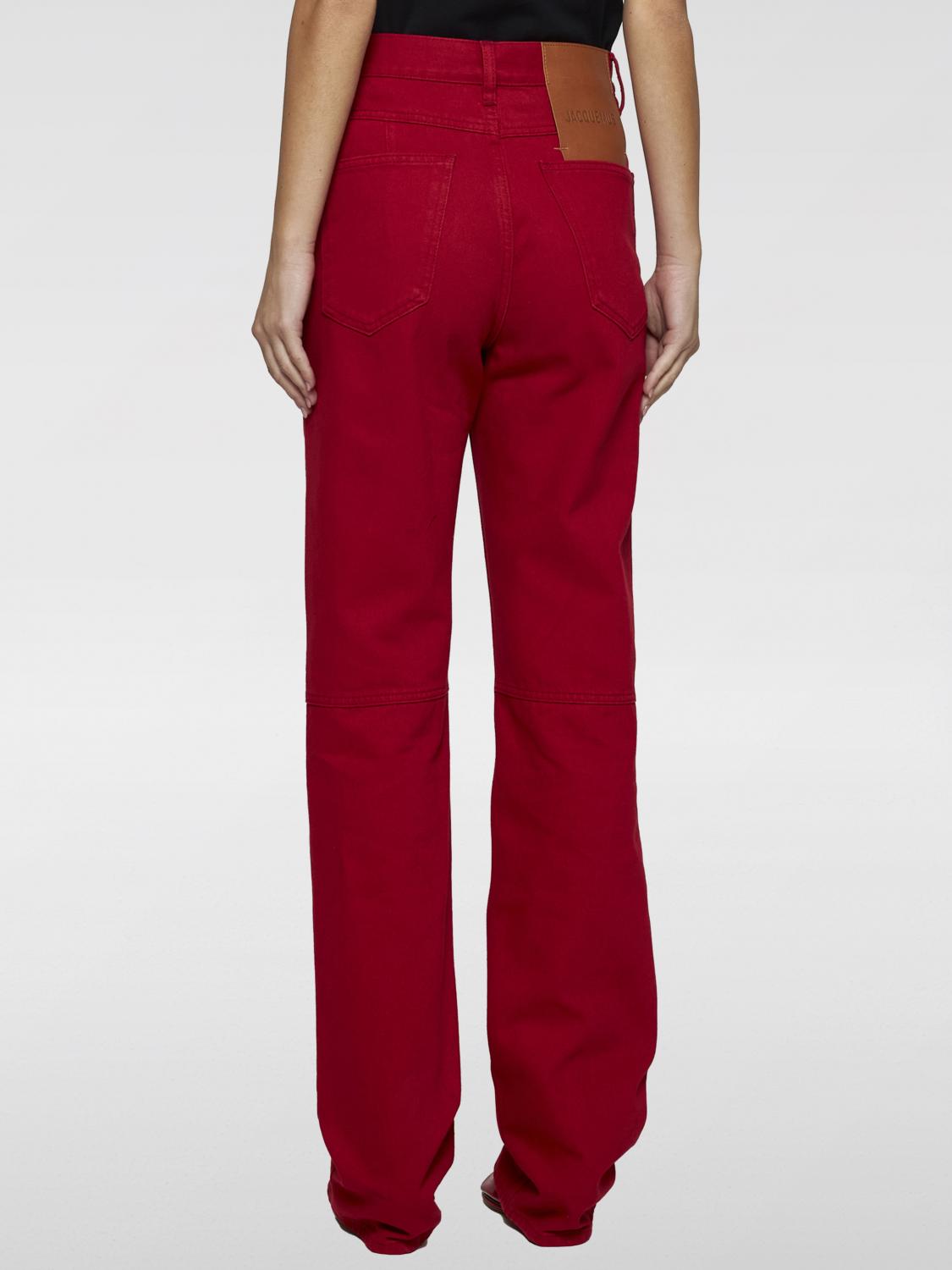 JACQUEMUS JEANS: Jeans femme Jacquemus, Rouge - Img 2