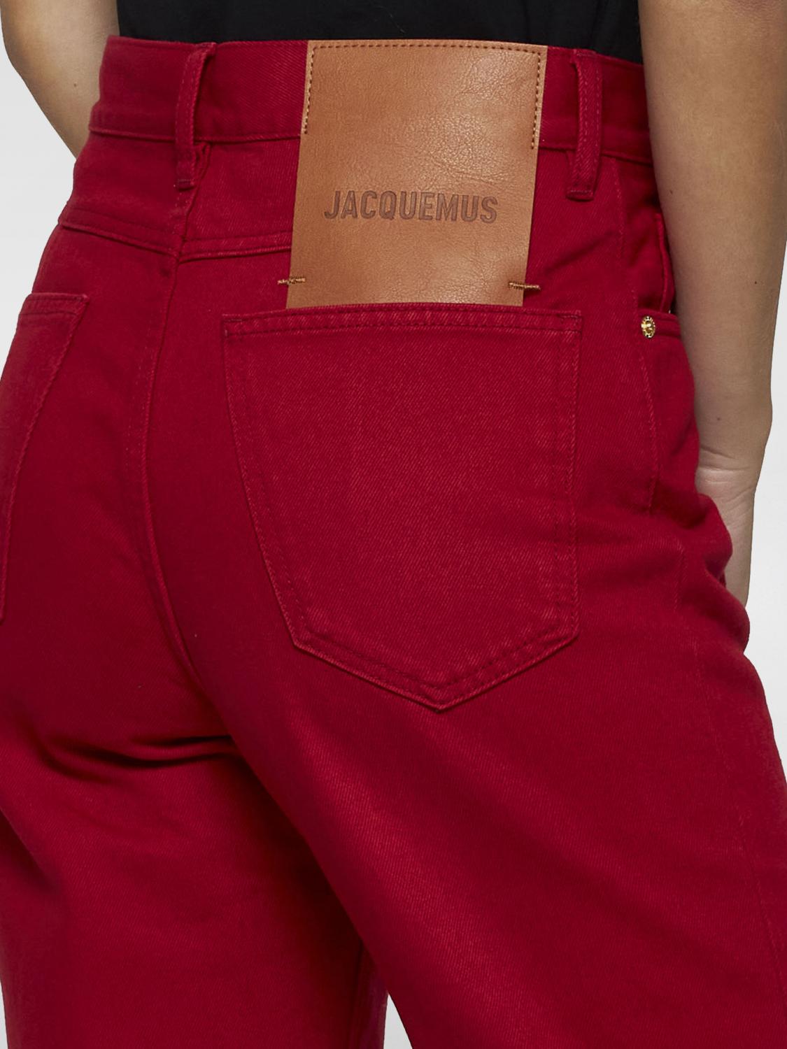 JACQUEMUS JEANS: Jeans femme Jacquemus, Rouge - Img 3