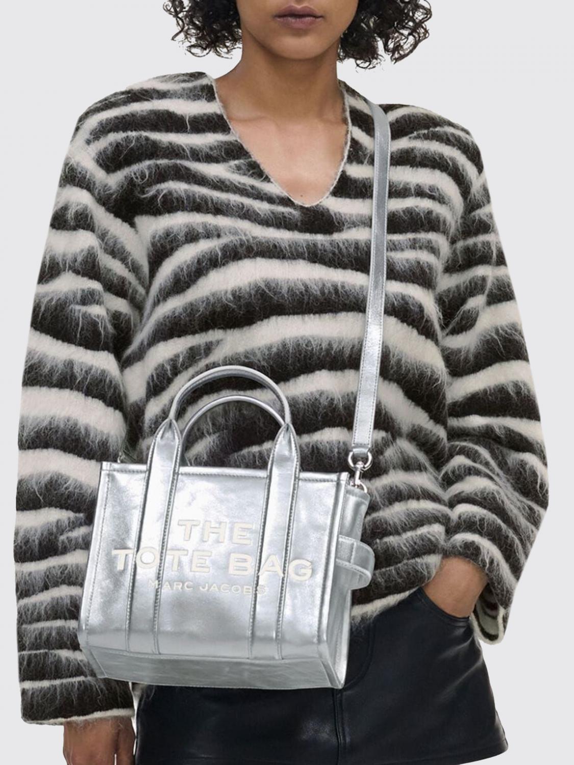 MARC JACOBS BORSA A SPALLA: Borsa a spalla donna Marc Jacobs, Silver - Img 2