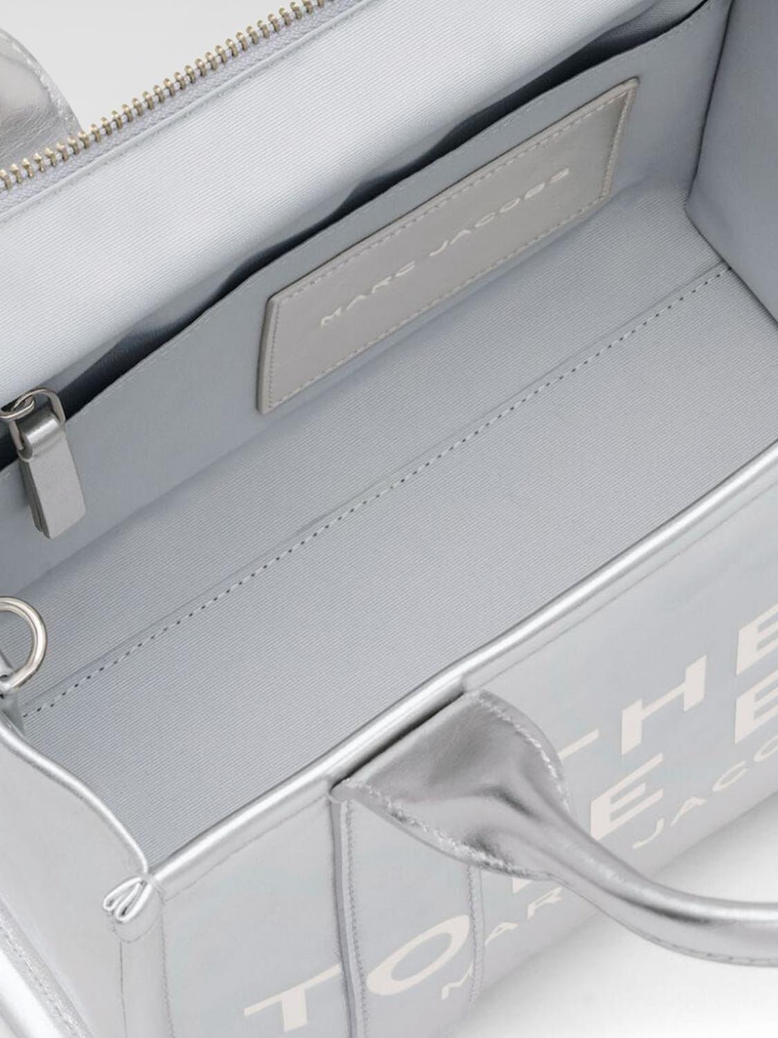 MARC JACOBS BORSA A SPALLA: Borsa a spalla donna Marc Jacobs, Silver - Img 4