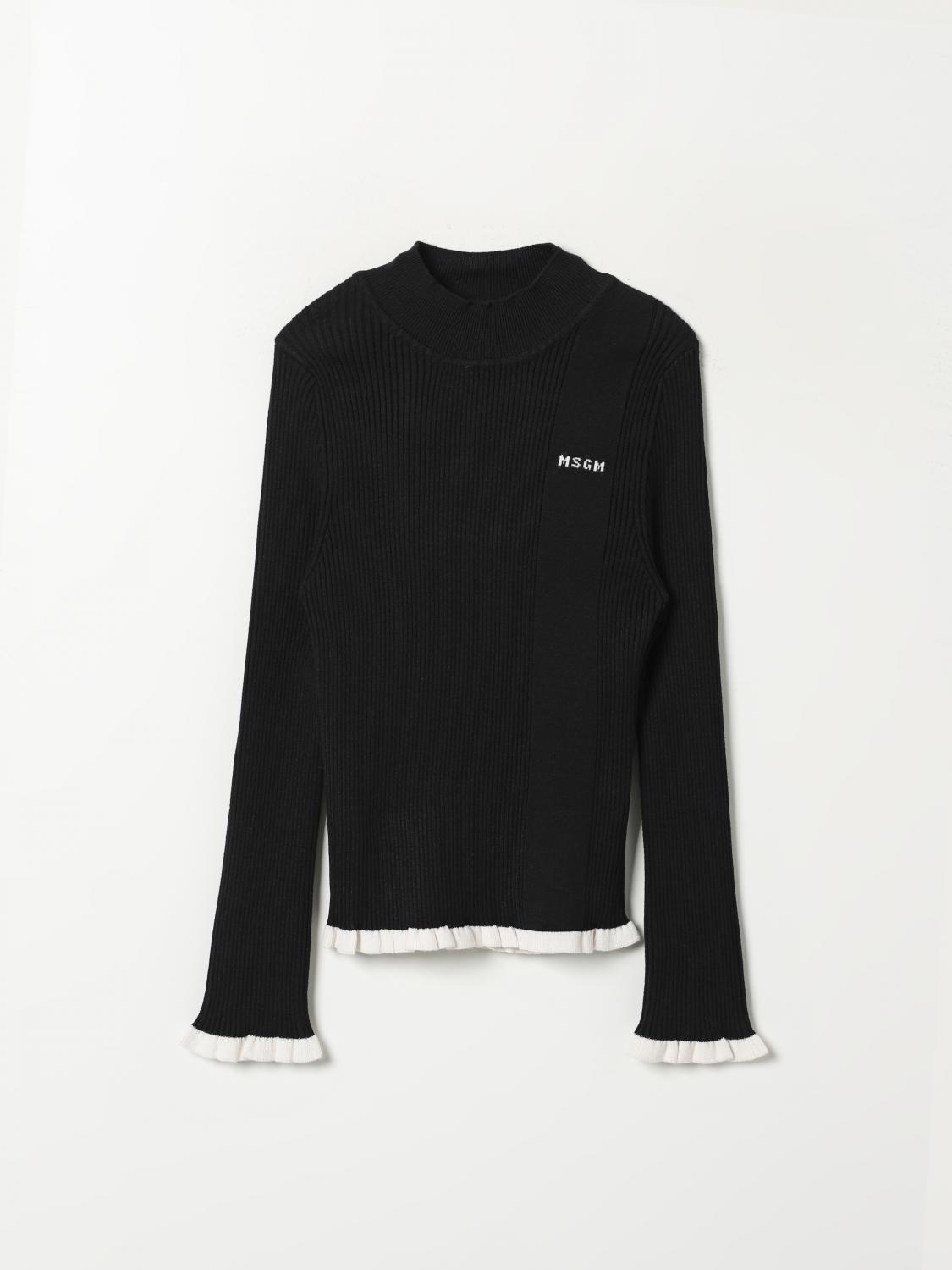 MSGM KIDS JERSEY: Jersey niños MSGM Kids, Negro - Img 1