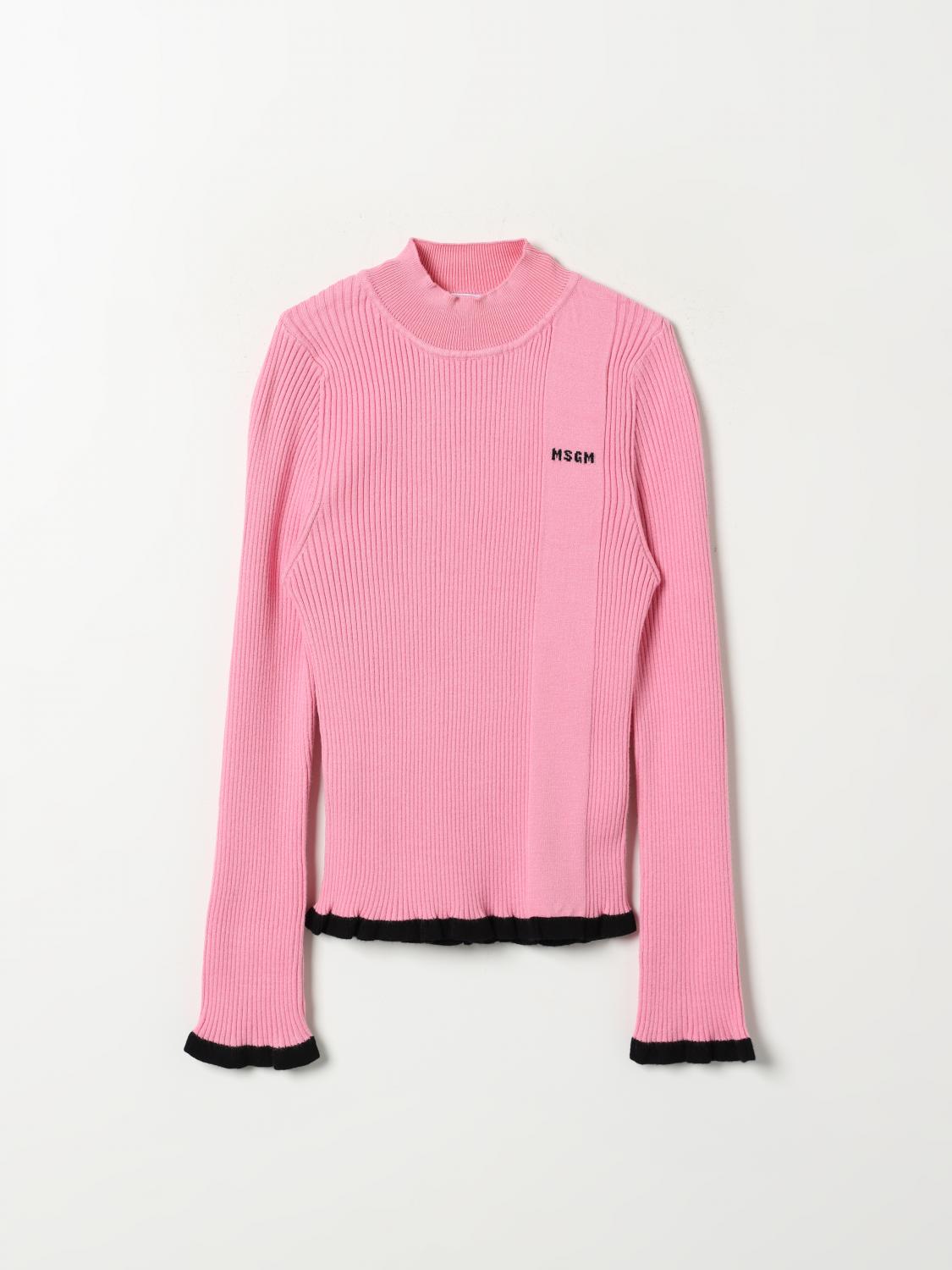 MSGM KIDS SWEATER: Sweater kids MSGM Kids, Pink - Img 1