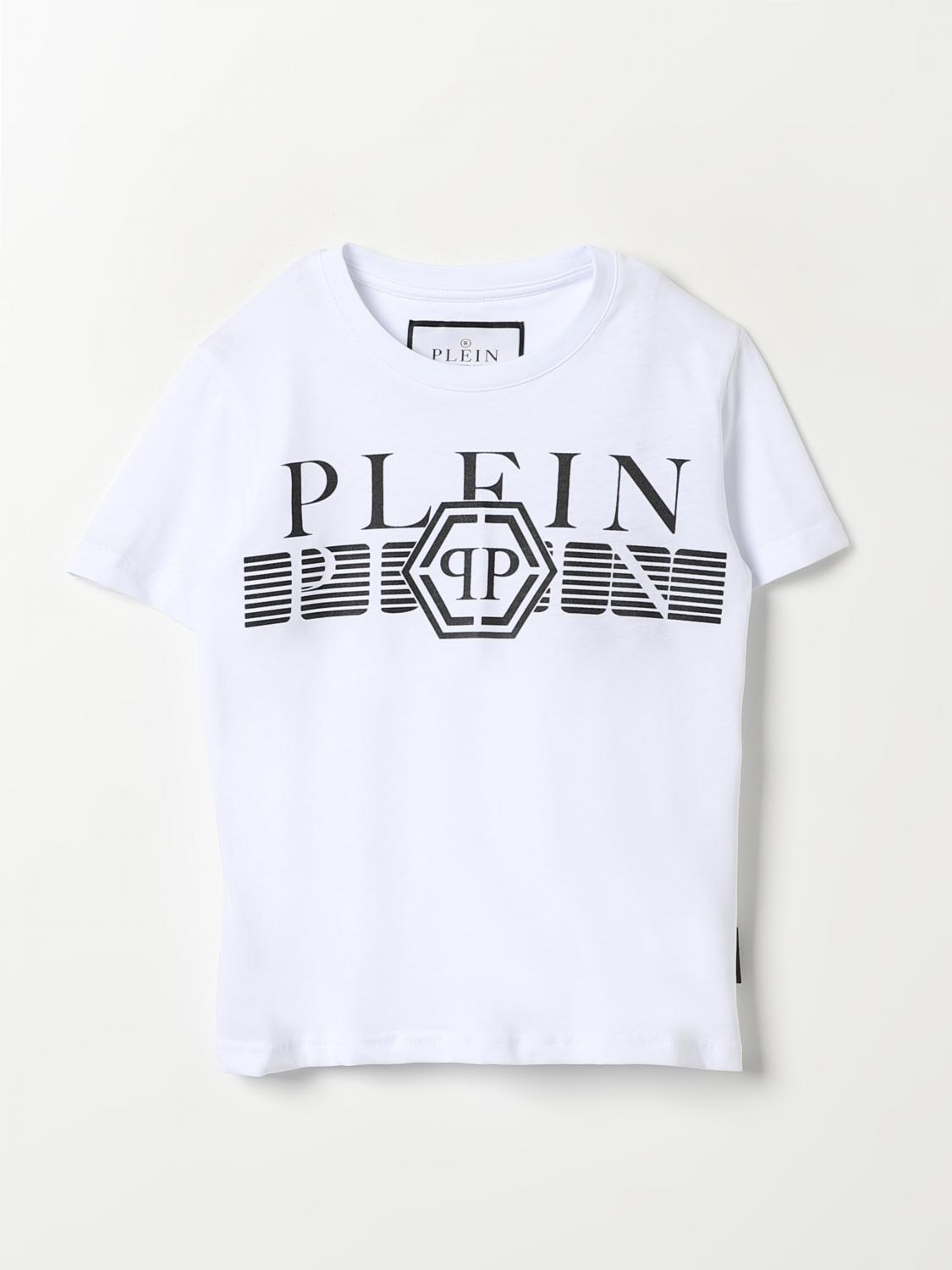 PHILIPP PLEIN Tシャツ: Tシャツ ボーイ Philipp Plein, ホワイト - Img 1