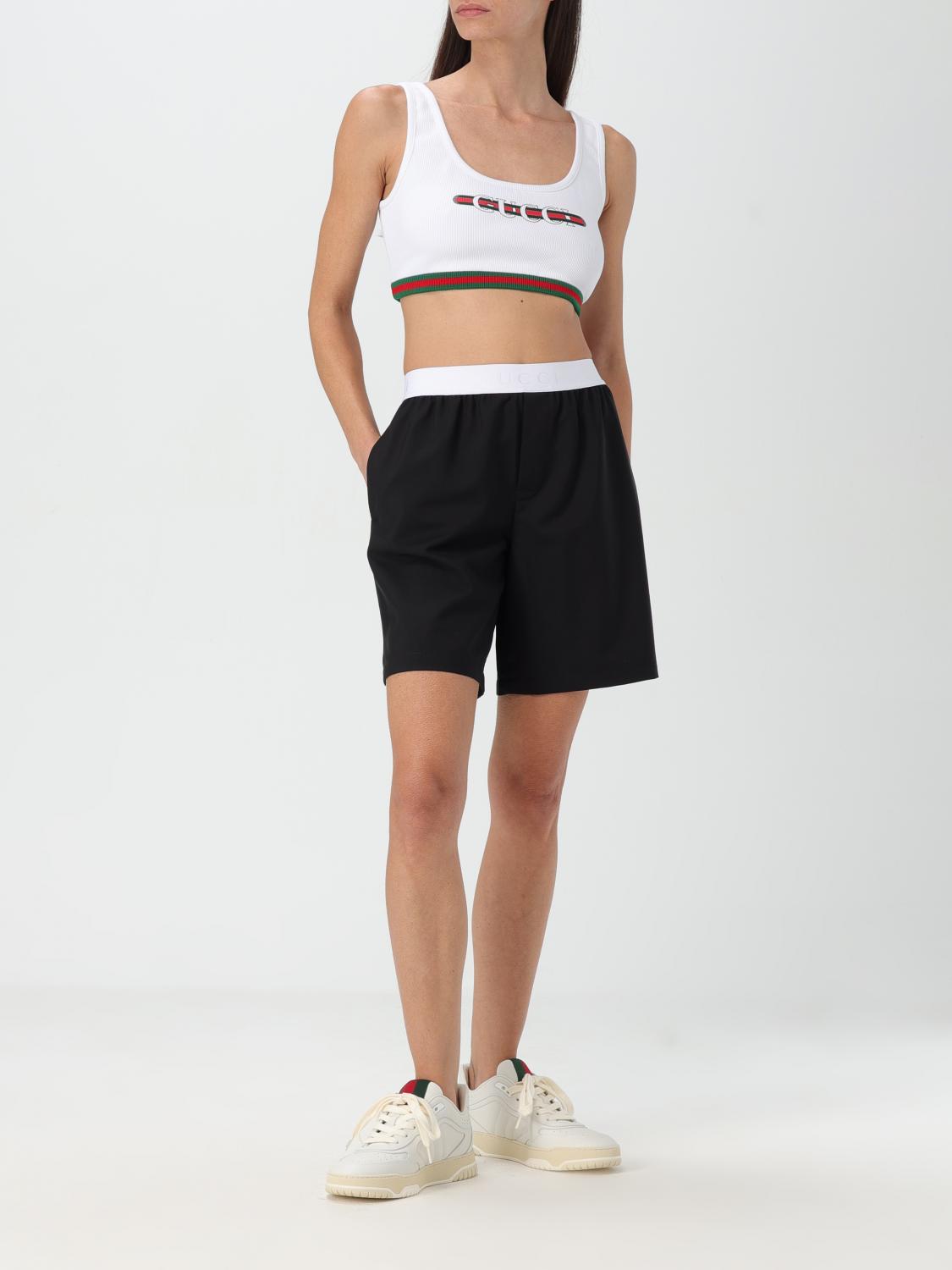 GUCCI SHORTS: Shorts damen Gucci, Schwarz - Img 2