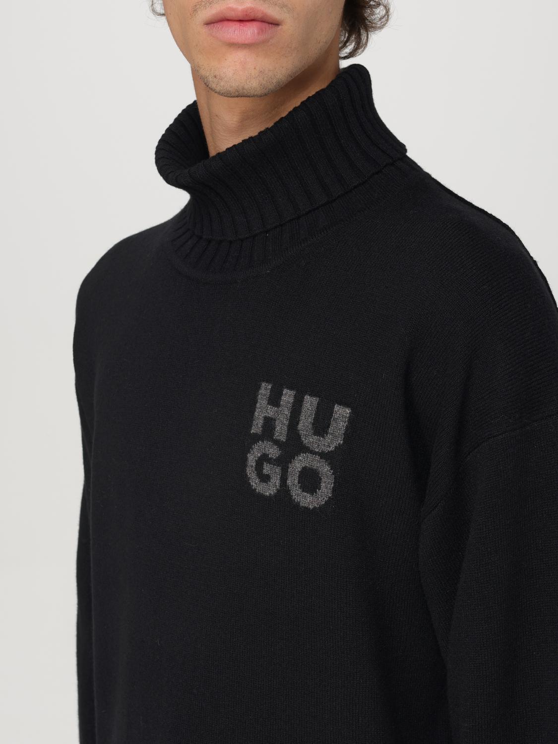 HUGO SWEATER: Sweater men Hugo, Black - Img 3