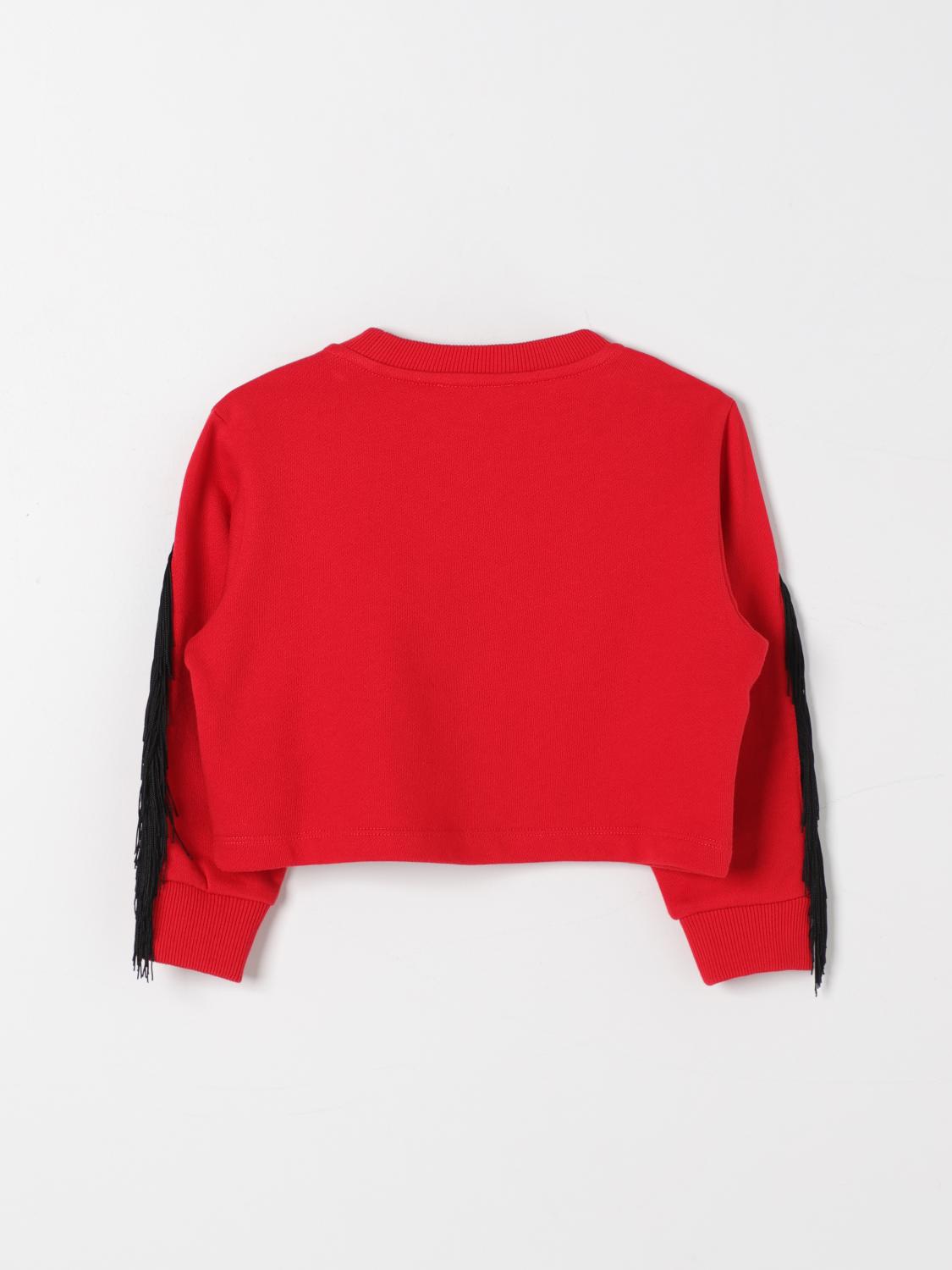 BALMAIN MAGLIA: Maglia crop Balmain, Rosso - Img 2