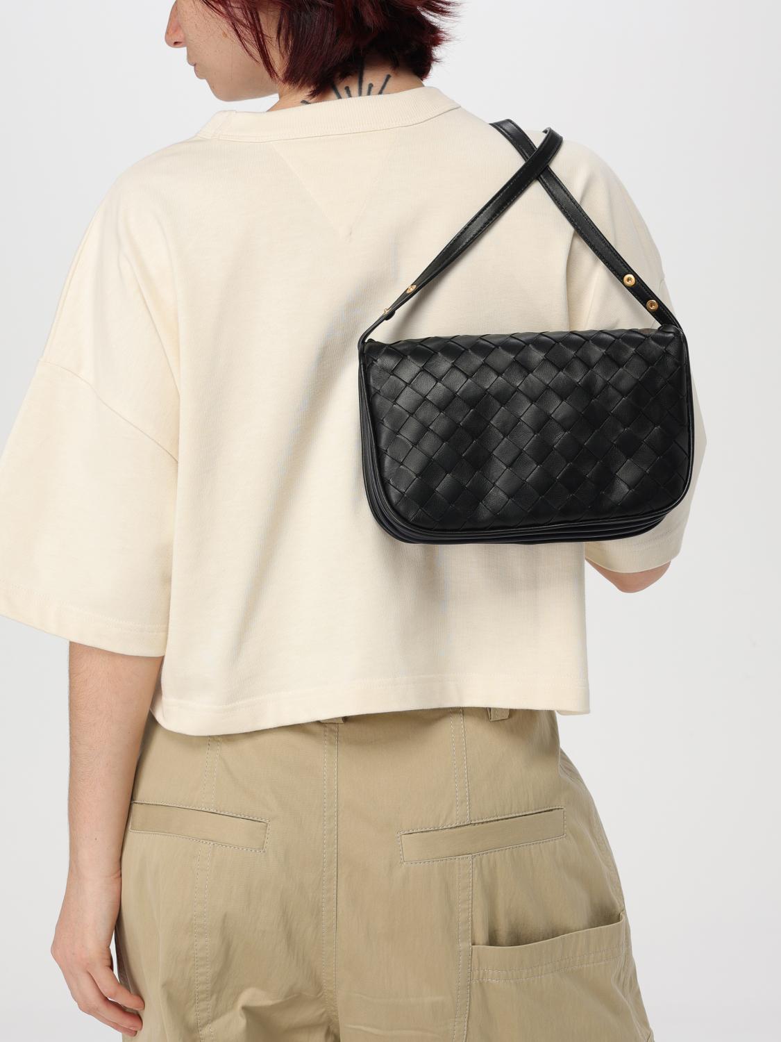 BOTTEGA VENETA UMHÄNGETASCHE: Umhängetasche damen Bottega Veneta, Schwarz - Img 2