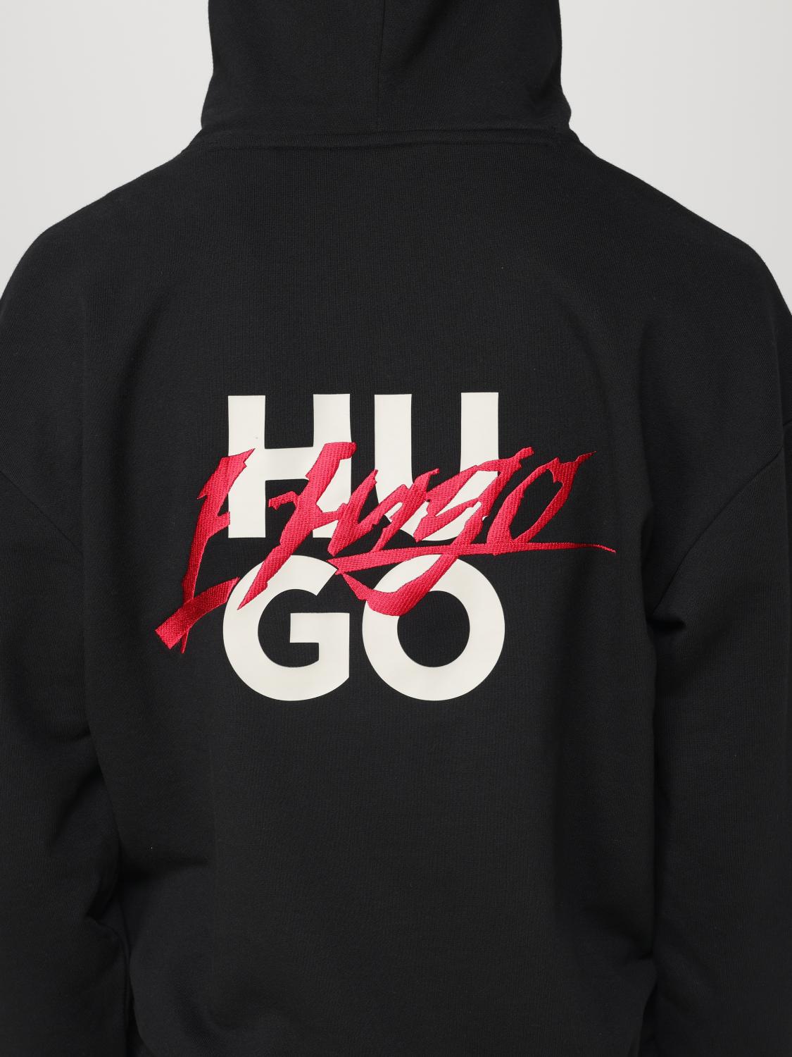 HUGO SWEATSHIRT: Sweatshirt men Hugo, Black - Img 4