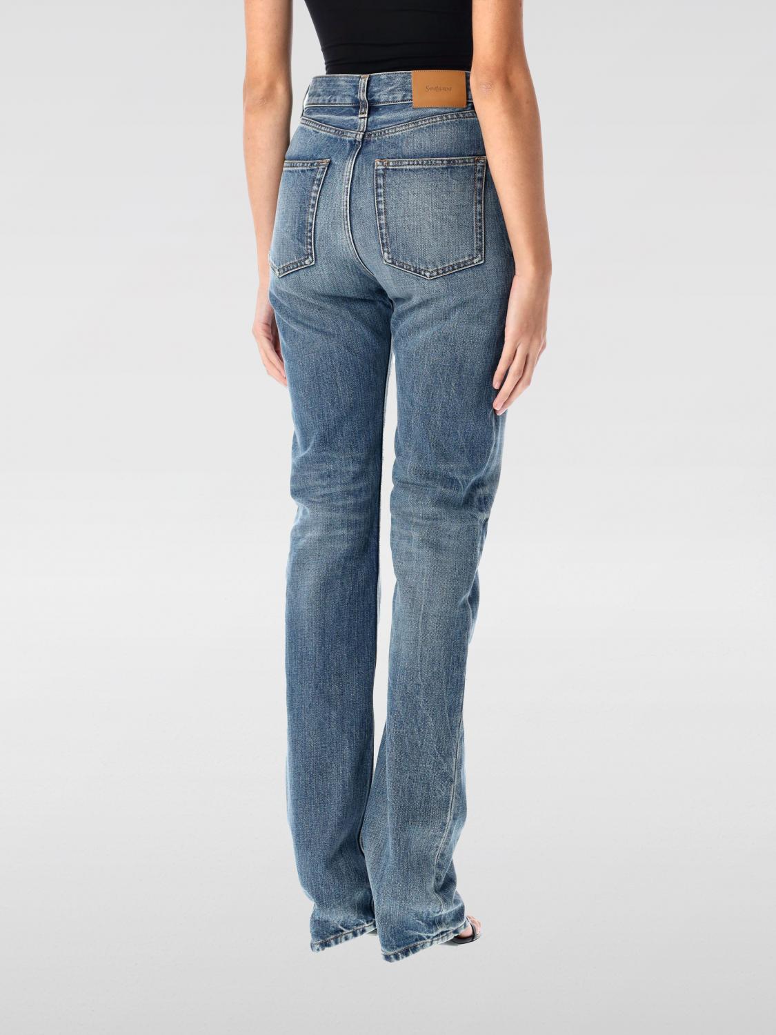 SAINT LAURENT JEANS: Jeans femme Saint Laurent, Bleu - Img 2