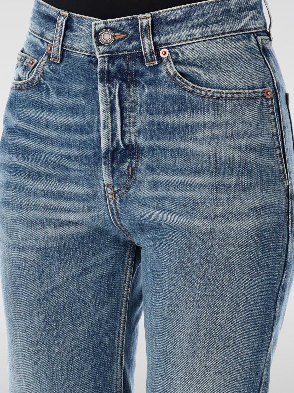 SAINT LAURENT JEANS: Jeans femme Saint Laurent, Bleu - Img 3