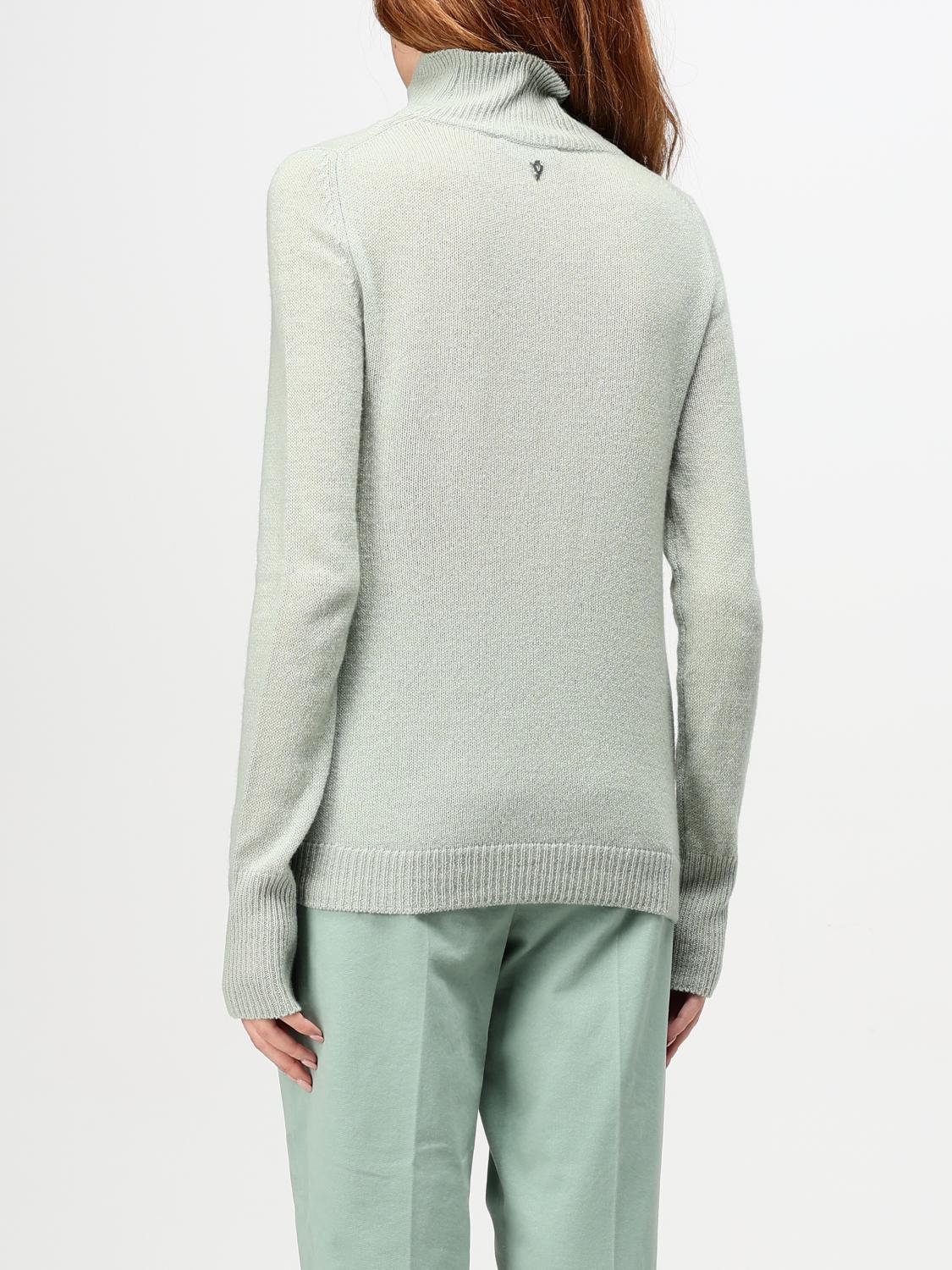 DONDUP MAGLIA: Pullover Dondup in lana e cashmere , Verde - Img 2