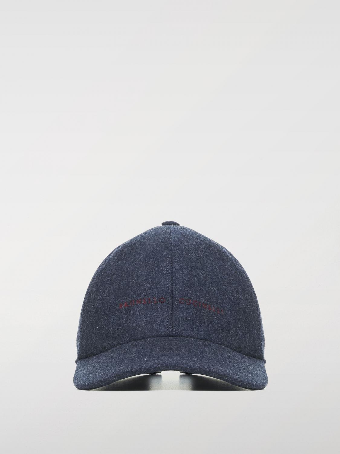 BRUNELLO CUCINELLI HAT: Hat men Brunello Cucinelli, Blue - Img 1