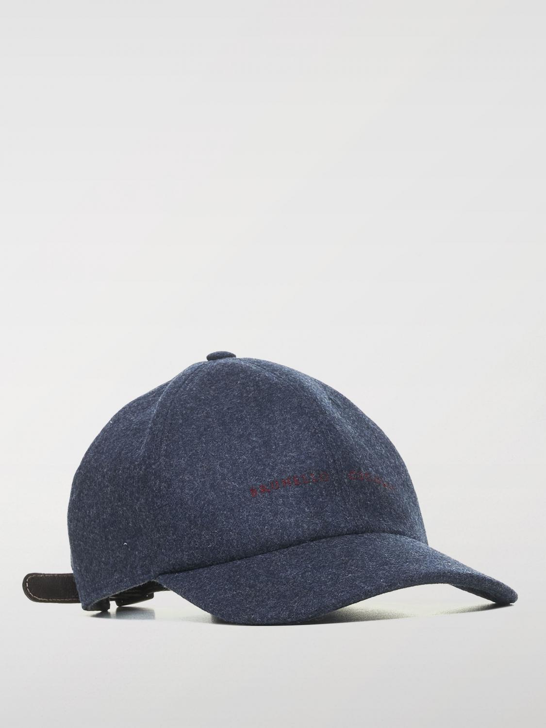 BRUNELLO CUCINELLI HAT: Hat men Brunello Cucinelli, Blue - Img 2