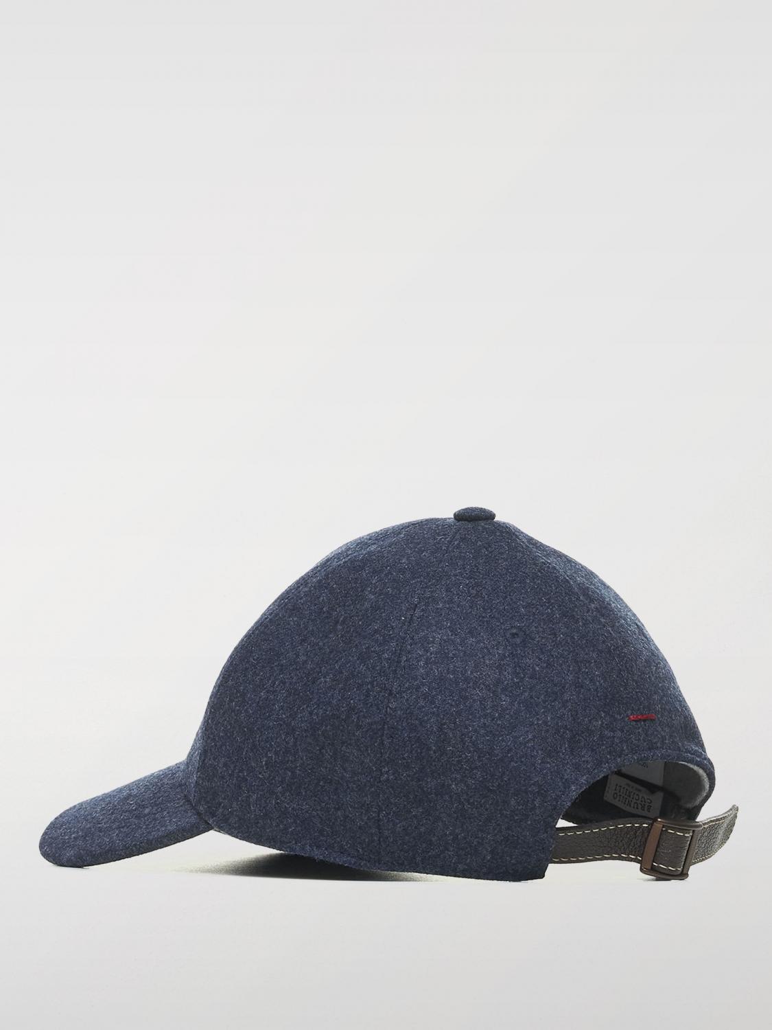 BRUNELLO CUCINELLI HAT: Hat men Brunello Cucinelli, Blue - Img 3