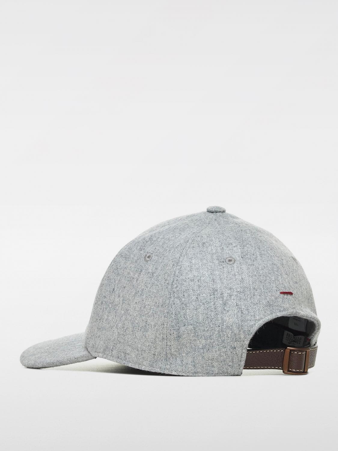 BRUNELLO CUCINELLI HAT: Hat men Brunello Cucinelli, Grey - Img 3