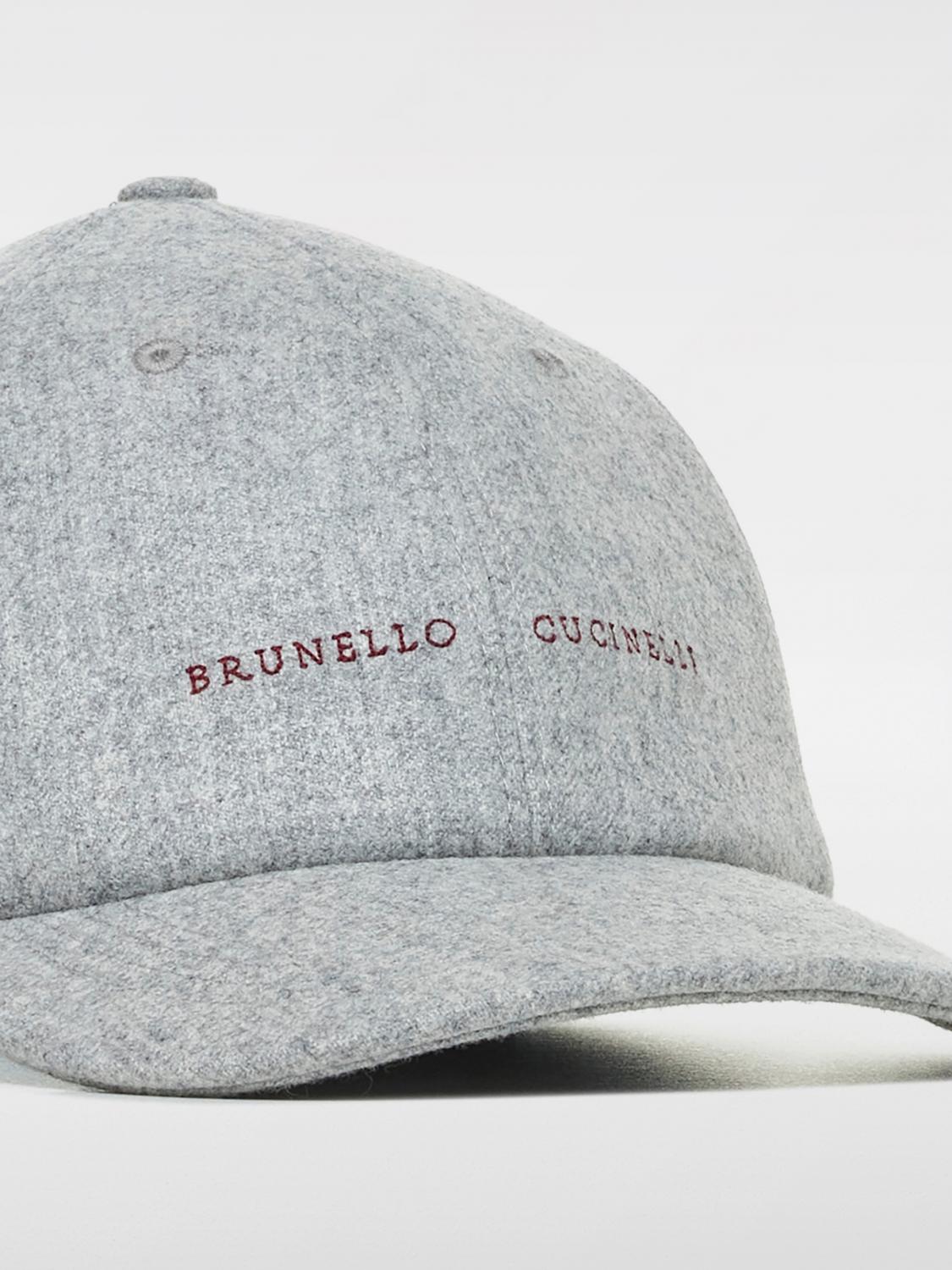 BRUNELLO CUCINELLI HAT: Hat men Brunello Cucinelli, Grey - Img 4