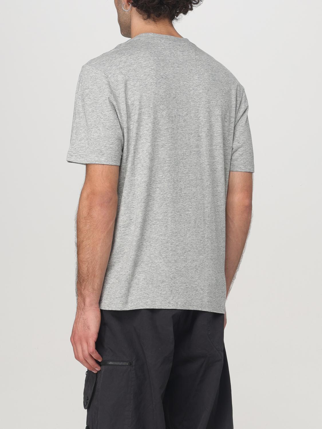 C.P. COMPANY T-SHIRT: T-shirt C.P. Company in cotone con logo ricamato , Grigio - Img 2