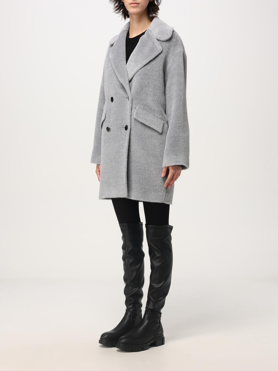 TAGLIATORE COAT: Coat woman Tagliatore, Grey - Img 3