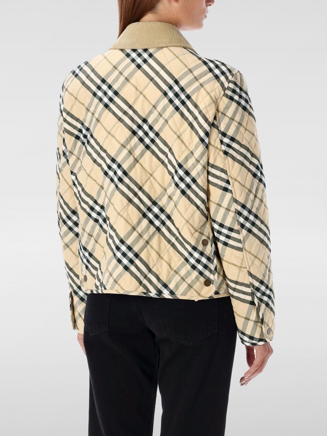 BURBERRY JACKET: Burberry printed cotton bomber jacket, Beige - Img 2